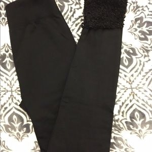 Fuzzy Cuff Leg Warmers